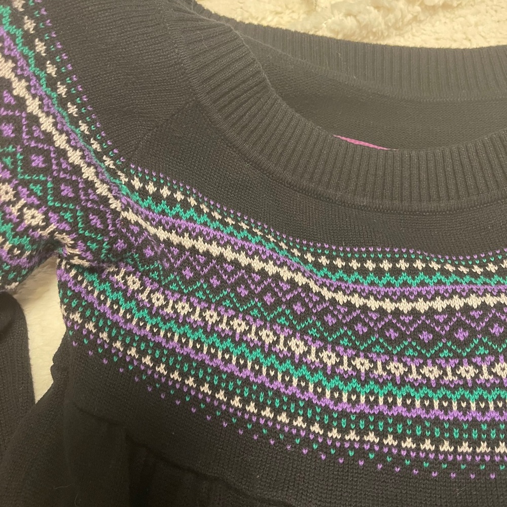 Tildon babydoll mini sweater dress women’s medium - Picture 7 of 10